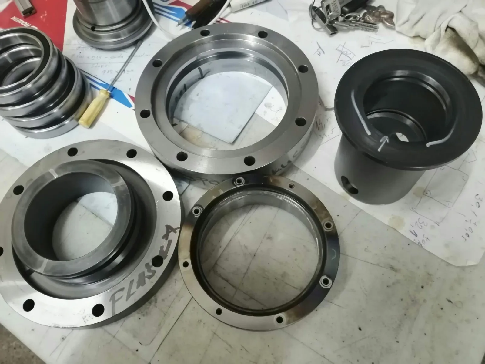 Flanges and circular components